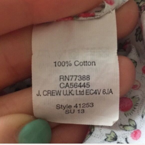 J. Crew Ditsy Floral Popover Shirt - Picture 6 of 7